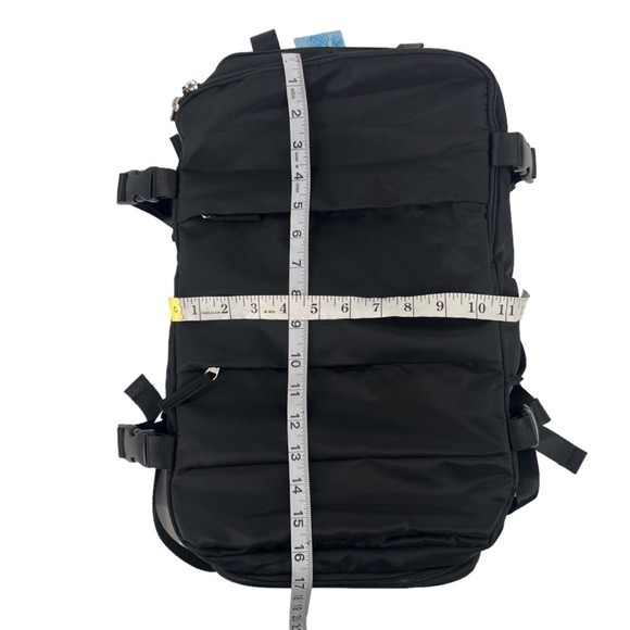 NWT Black Multi Pocket Travel Work School Backpack - Picture 10 of 10